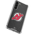 NHL New Jersey Devils Distressed Galaxy S24 FE Clear Case