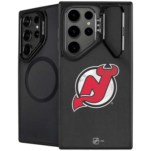 NHL New Jersey Devils Distressed Galaxy S25 Ultra Kickstand Case