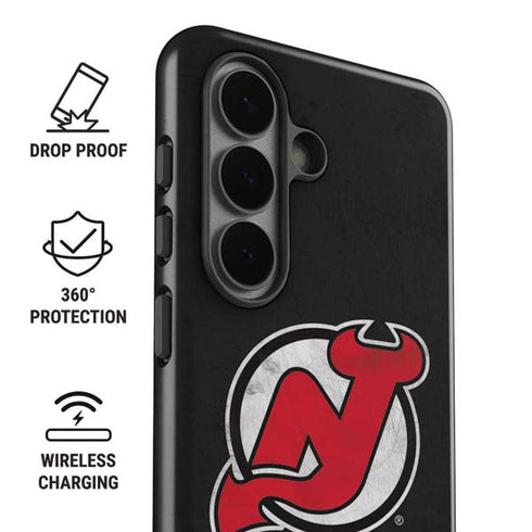 NHL New Jersey Devils Distressed Galaxy S26 Impact Case