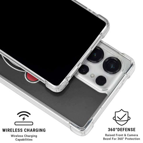 NHL New Jersey Devils Distressed Galaxy S26 Ultra Clear Case