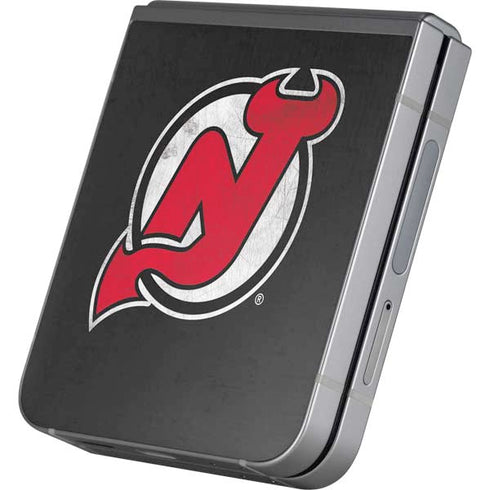 NHL New Jersey Devils Distressed Galaxy Z Flip6 Skin
