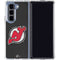 NHL New Jersey Devils Distressed Galaxy Z Fold5 5G Clear Case