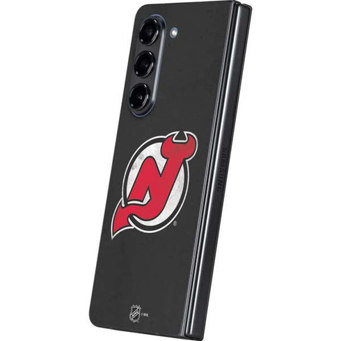 NHL New Jersey Devils Distressed Galaxy Z Fold5 5G Skin