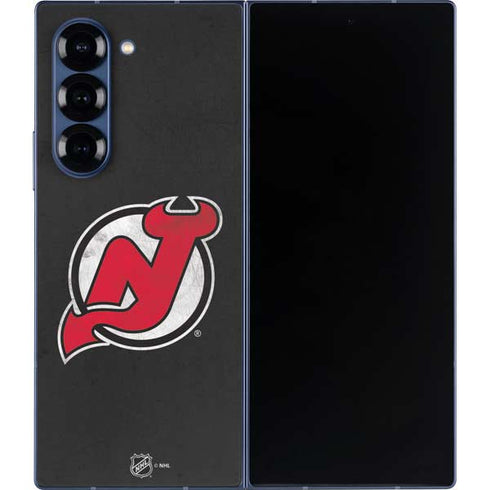 NHL New Jersey Devils Distressed Galaxy Z Fold6 Skin