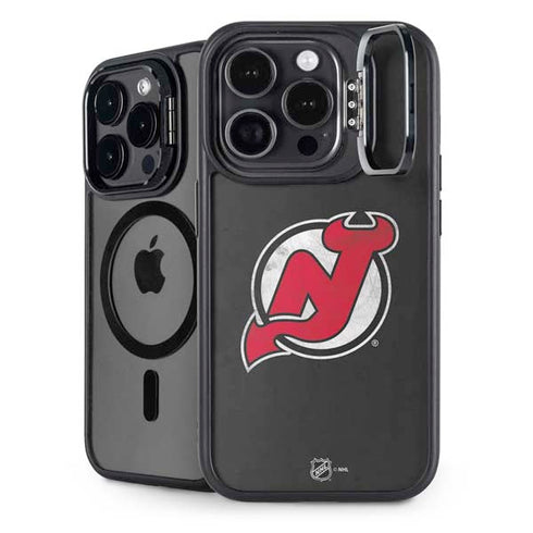 NHL New Jersey Devils Distressed iPhone 14 Pro Max Kickstand Case