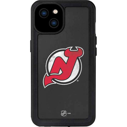 NHL New Jersey Devils Distressed iPhone 15 Plus Waterproof Case