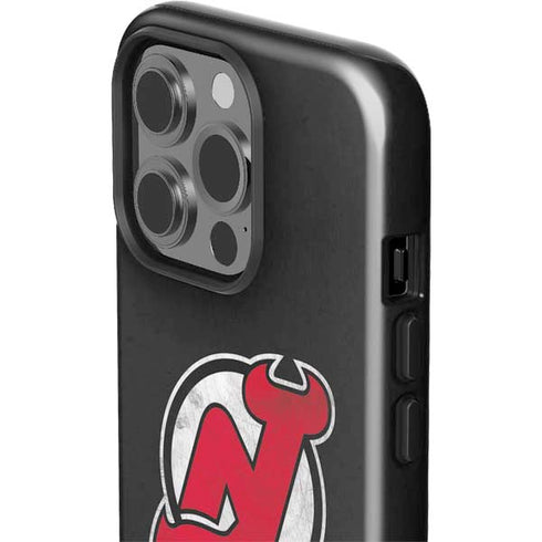NHL New Jersey Devils Distressed iPhone 15 Pro Impact Case