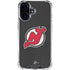 NHL New Jersey Devils Distressed iPhone 16 Clear Case