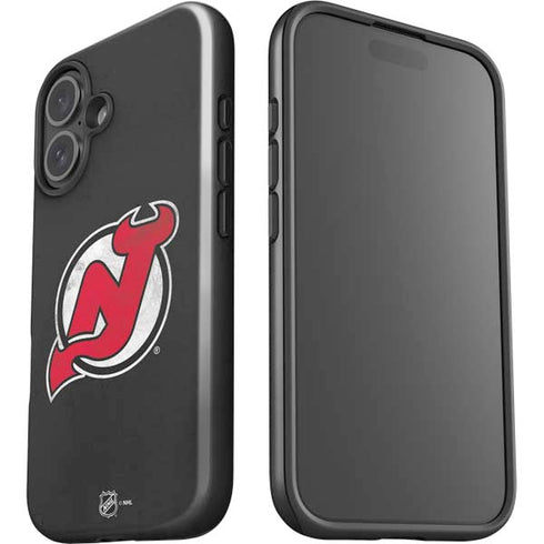 NHL New Jersey Devils Distressed iPhone 16 Impact Case