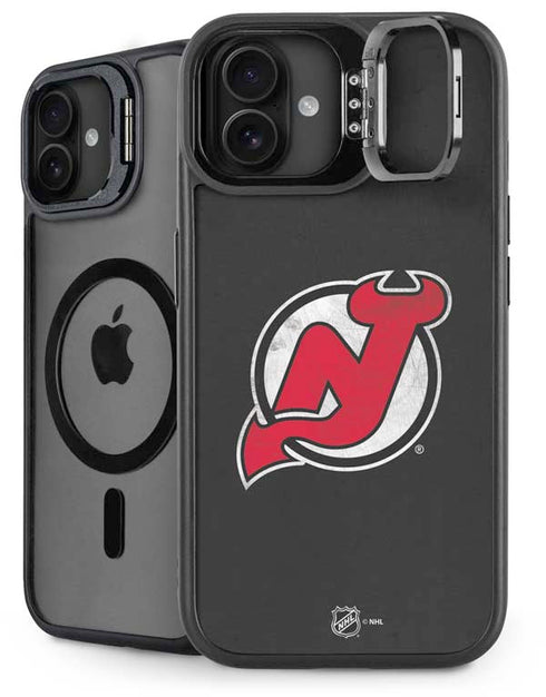 NHL New Jersey Devils Distressed iPhone 16 Plus Kickstand Case