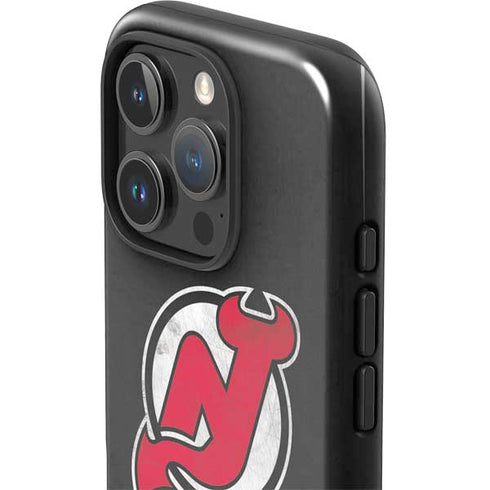 NHL New Jersey Devils Distressed iPhone 16 Pro Impact Case