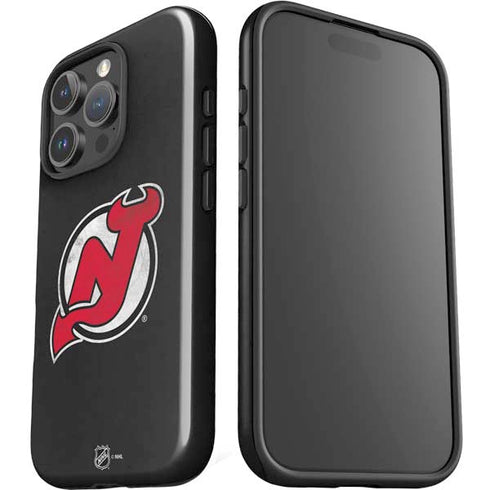 NHL New Jersey Devils Distressed iPhone 16 Pro Max Impact Case