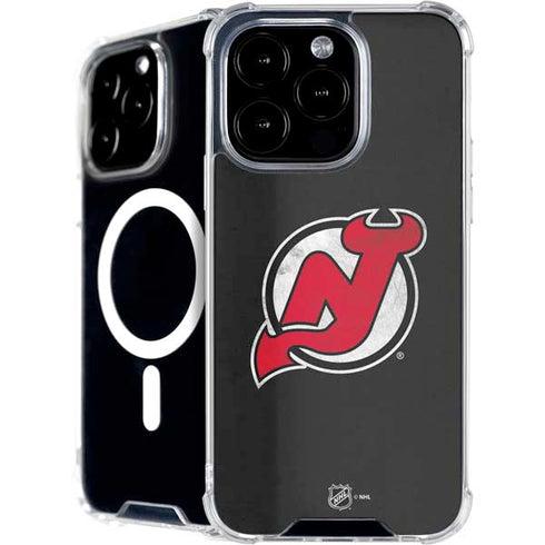 NHL New Jersey Devils Distressed iPhone 16 Pro Max MagSafe Case