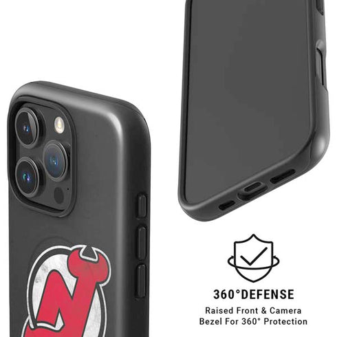 NHL New Jersey Devils Distressed iPhone 16 Pro Max Magsafe Impact Case