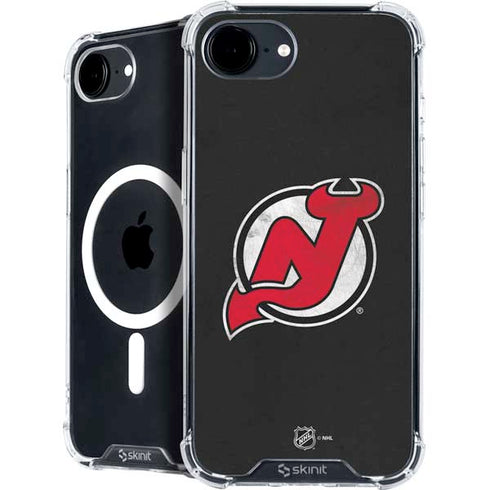 NHL New Jersey Devils Distressed iPhone 16e MagSafe Case