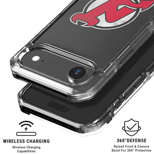 NHL New Jersey Devils Distressed iPhone 17 Air Clear Case