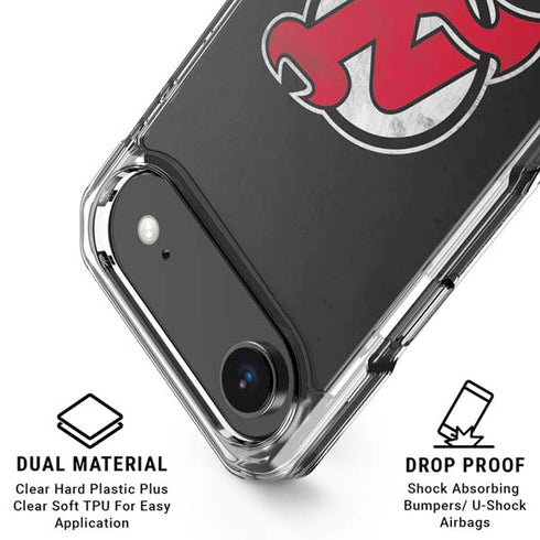 NHL New Jersey Devils Distressed iPhone 17 Air Clear Case