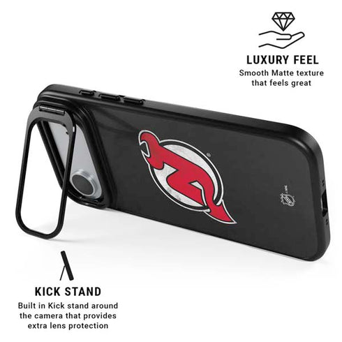 NHL New Jersey Devils Distressed iPhone 17 Air Kickstand Case