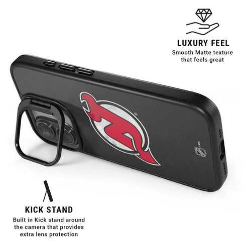 NHL New Jersey Devils Distressed iPhone 17 Kickstand Case