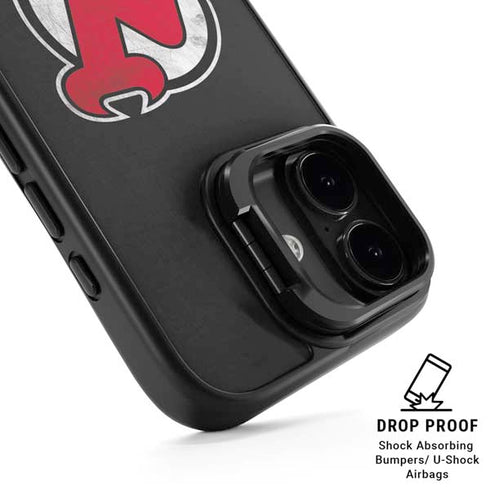 NHL New Jersey Devils Distressed iPhone 17 Kickstand Case