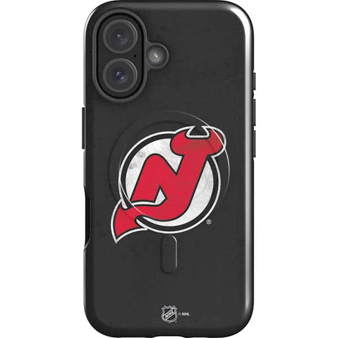 NHL New Jersey Devils Distressed iPhone 17 Magsafe Impact Case