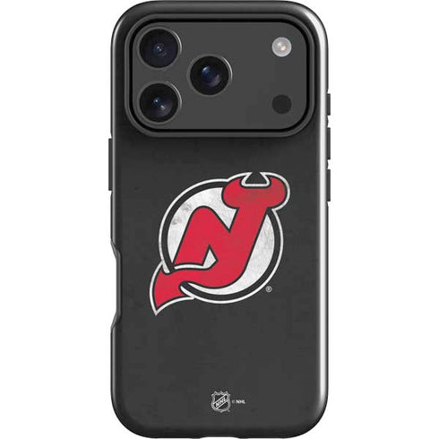 NHL New Jersey Devils Distressed iPhone 17 Pro Impact Case