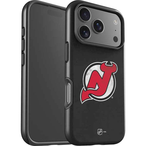 NHL New Jersey Devils Distressed iPhone 17 Pro Impact Case