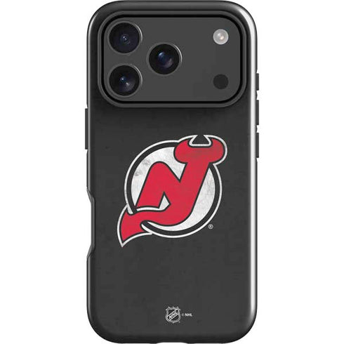 NHL New Jersey Devils Distressed iPhone 17 Pro Max Impact Case