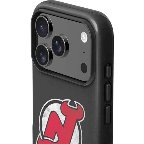 NHL New Jersey Devils Distressed iPhone 17 Pro Max Impact Case