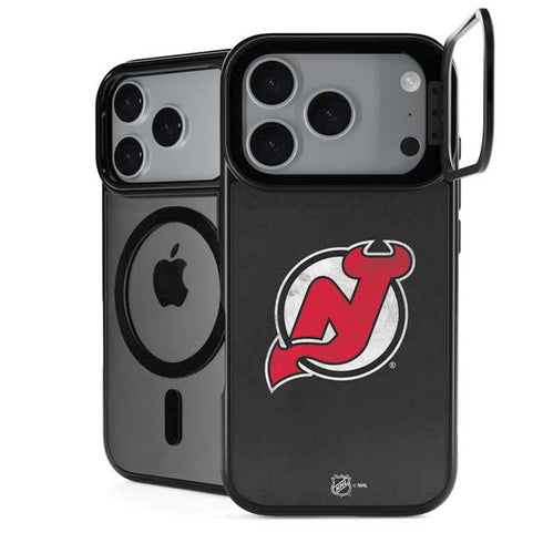 NHL New Jersey Devils Distressed iPhone 17 Pro Max Kickstand Case