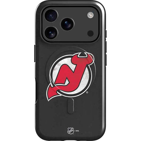 NHL New Jersey Devils Distressed iPhone 17 Pro Max Magsafe Impact Case