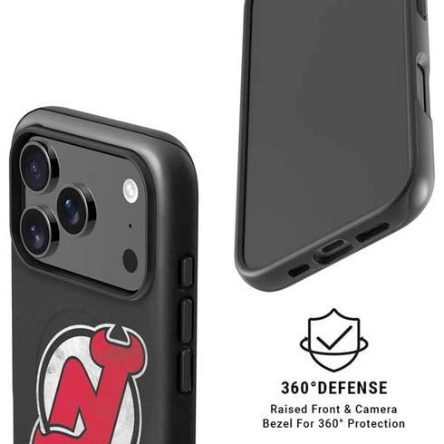 NHL New Jersey Devils Distressed iPhone 17 Pro Max Magsafe Impact Case