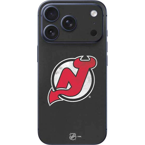 NHL New Jersey Devils Distressed iPhone 17 Pro Max Skin