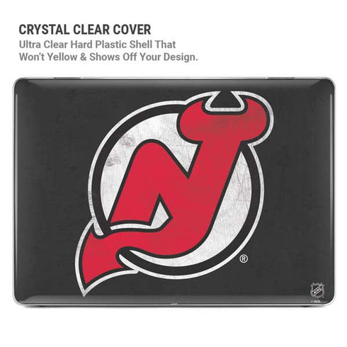 NHL New Jersey Devils Distressed MacBook Pro 14in (2021-24) Case plus Skin