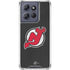 NHL New Jersey Devils Distressed Moto G 5G (2025) Clear Case