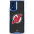 NHL New Jersey Devils Distressed Moto G 5G (2024) Clear Case
