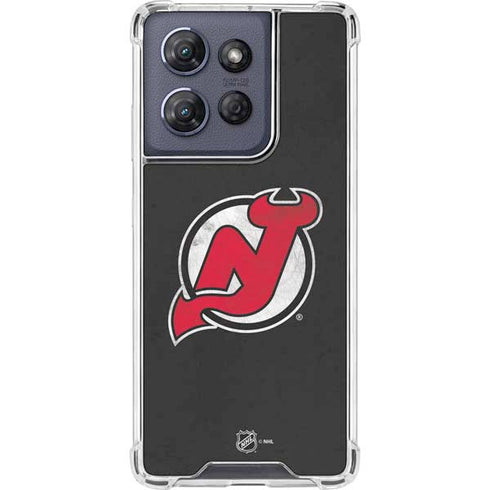 NHL New Jersey Devils Distressed Moto G Power 5G (2025) Clear Case