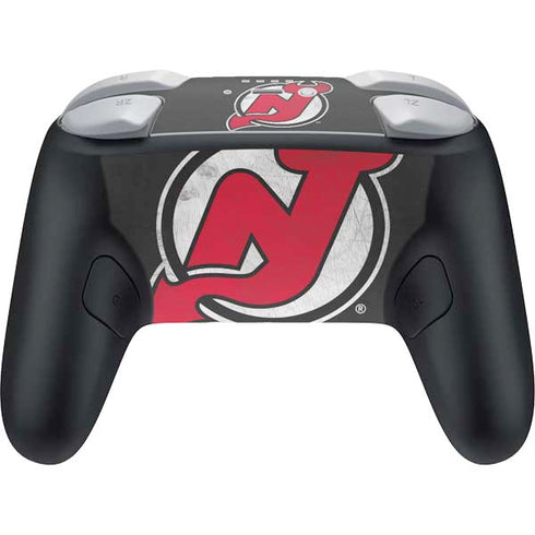 NHL New Jersey Devils Distressed Nintendo Switch 2 (2025) Pro Controller Skin