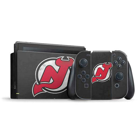 NHL New Jersey Devils Distressed Nintendo Skins
