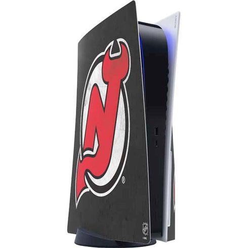 NHL New Jersey Devils Distressed PlayStation PS5 Skins