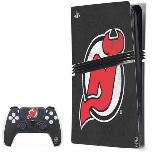NHL New Jersey Devils Distressed PlayStation PS5 Skins