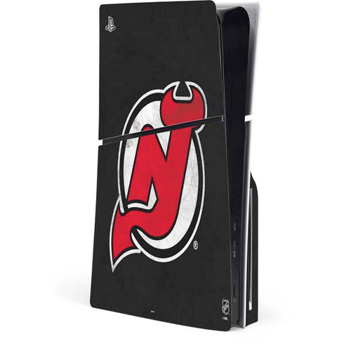 NHL New Jersey Devils Distressed PlayStation PS5 Skins