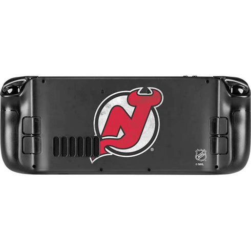 NHL New Jersey Devils Distressed Steam Deck Handheld Gaming Computer Skin