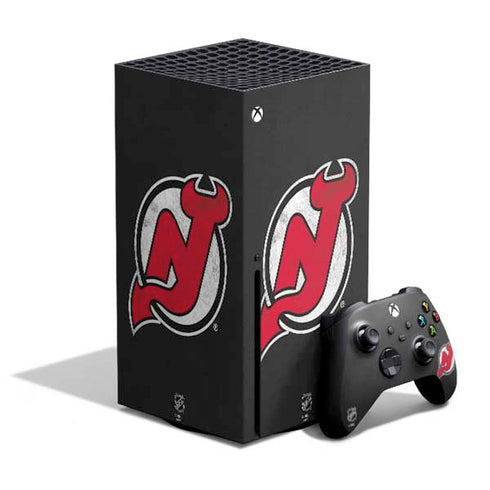 NHL New Jersey Devils Distressed Xbox Series X Skins