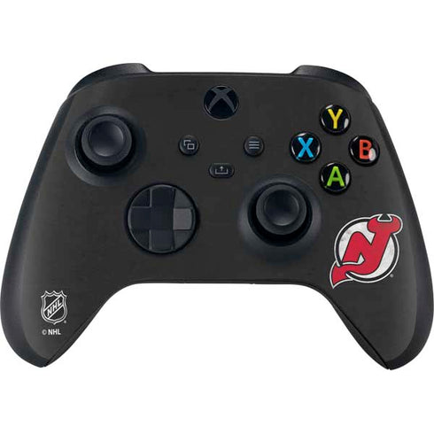 NHL New Jersey Devils Distressed XBox Series X Digital Edition Bundle Skin