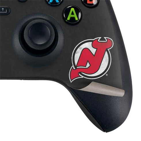 NHL New Jersey Devils Distressed XBox Series X Digital Edition Bundle Skin