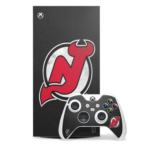 NHL New Jersey Devils Distressed Xbox Series X Skins