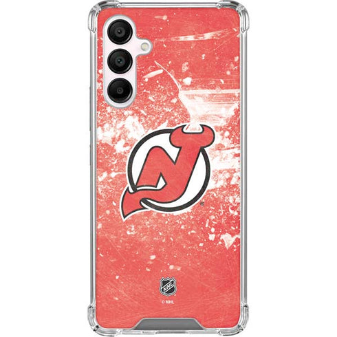 NHL New Jersey Devils Frozen Galaxy A16 5G Clear Case