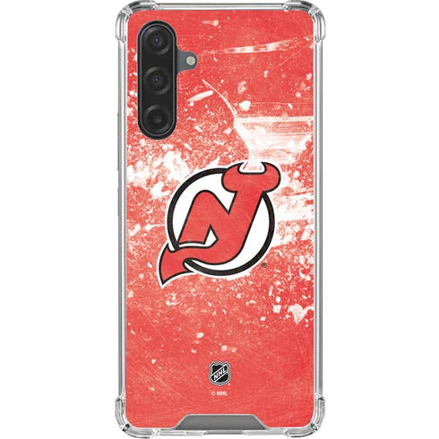 NHL New Jersey Devils Frozen Galaxy A17 Clear Case
