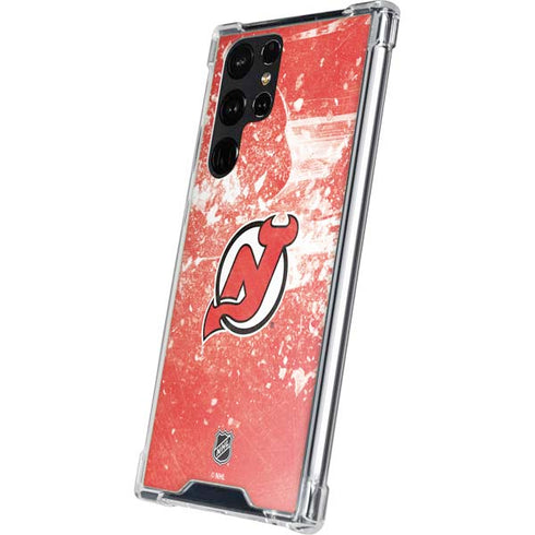 NHL New Jersey Devils Frozen Galaxy S23 Ultra Clear Case
